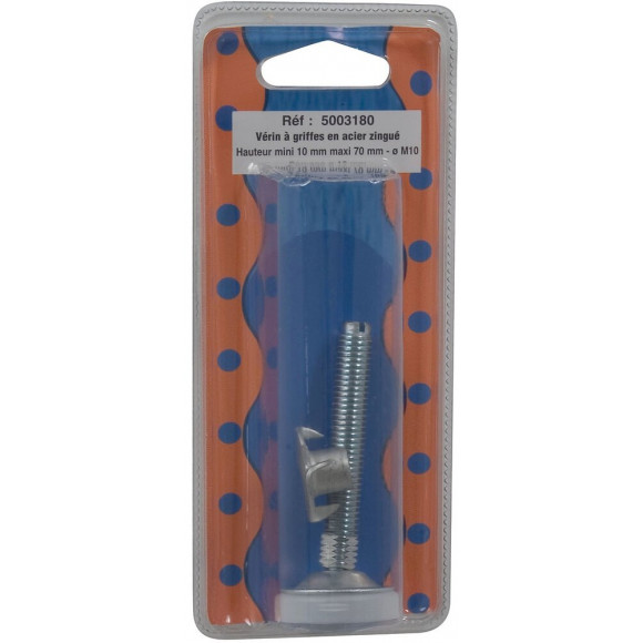 Vérin de réglage à griffesM10 longueur 7mm