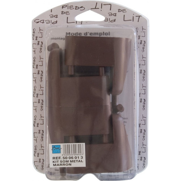 Adaptateurs pied de lit / sommier à lattes x4 pièces