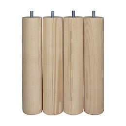 Pied cylindrique diamètre 50 hauteur 250 hêtre brut FX4