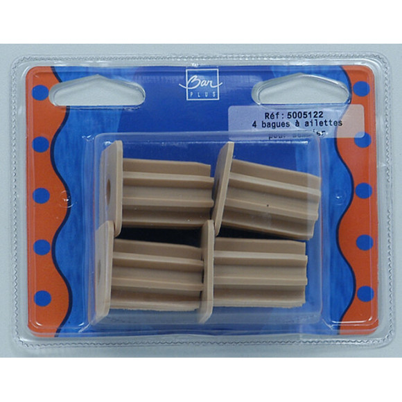 Bague à ailettes pour masse sommier D.2.5x3.6cm x4 pièces