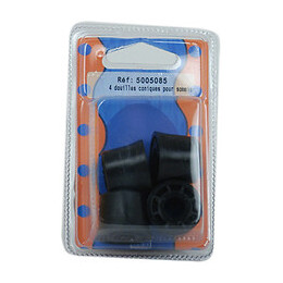 Douille noire pour masse sommier D.2.5x1.8cm x4 pièces