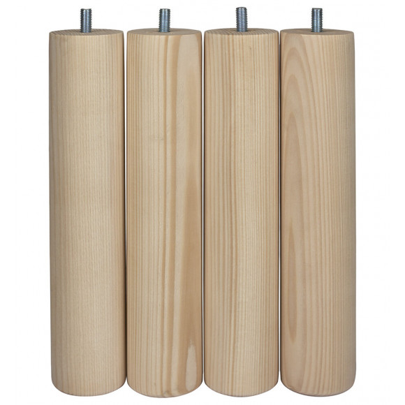 Pied cylindrique diamètre 50 hauteur 250 hêtre brut FX4