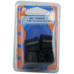 Douille noire pour masse sommier D.2.5x1.8cm x4 pièces