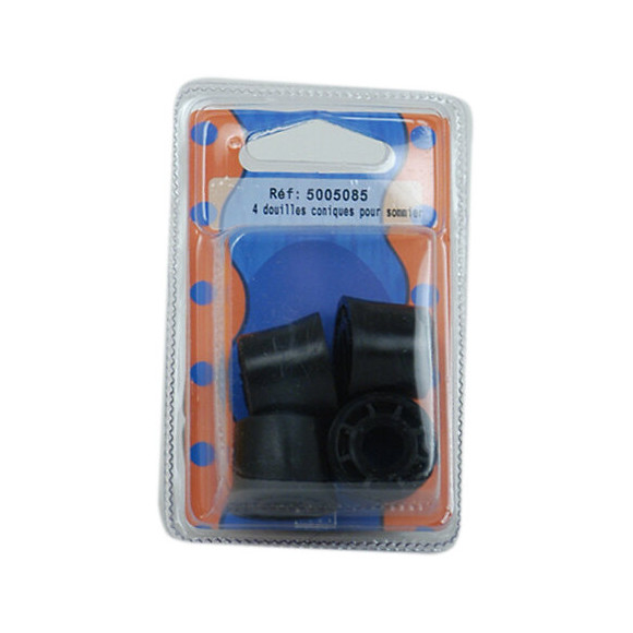 Douille noire pour masse sommier D.2.5x1.8cm x4 pièces