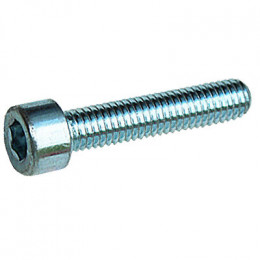 8 vis métaux acier zingué 6 pans 4x30mm