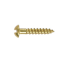 Sachet de 20 vis à bois en laiton tête ronde 3x16 mm FORTFIX