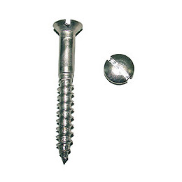 Sachet 25 vis à bois en acier tête fraisée 4x40mm