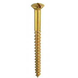 Sachet de 8 vis à bois en laiton tête fraisée bombée 4x40 mm FORTFIX