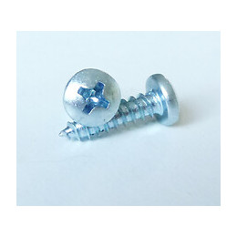 40 vis tôle tête cylindrique pozidriv acier zingué 3.5x9.5mm