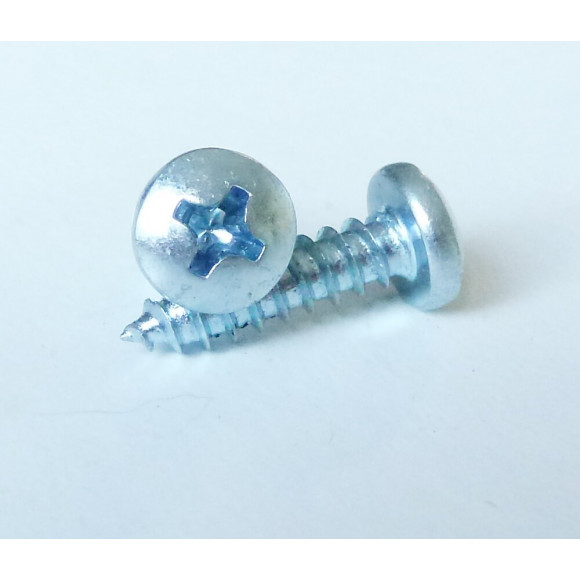 12 vis tôle tête cylindrique pozidriv acier zingué 5.5x25.4mm