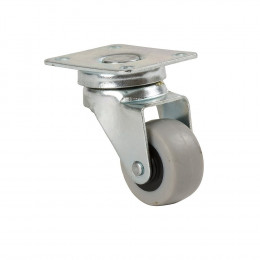 Roulette pivotante à platine diamètre 30mm