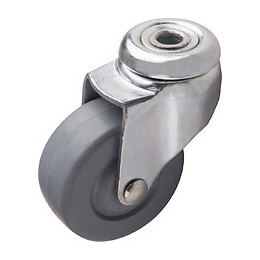 Roulette pivotante Galet caoutchouc diamètre 50mm charge 35kg