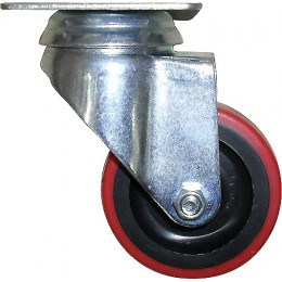 Roulette pivotante à platine diamètre 65mm