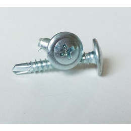 14 vis tôle autoperceuse tête cylindrique bombée 4.8x25mm