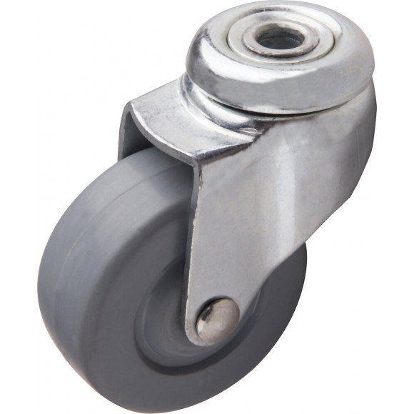 Roulette pivotante Galet caoutchouc diamètre 50mm charge 35kg