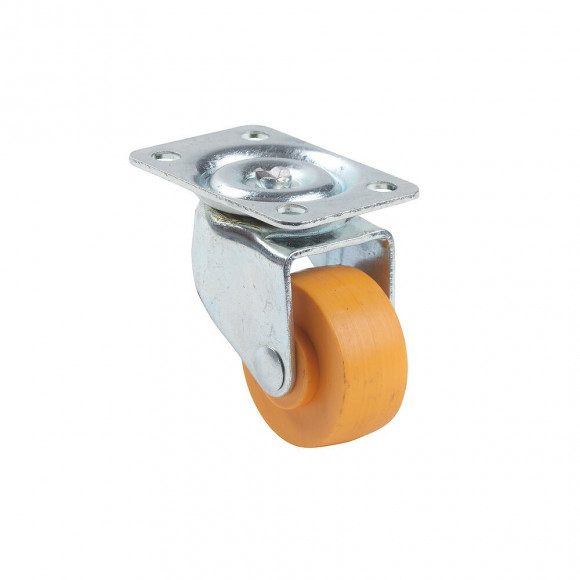 Roulette pivotante à platine diamètre 30mm