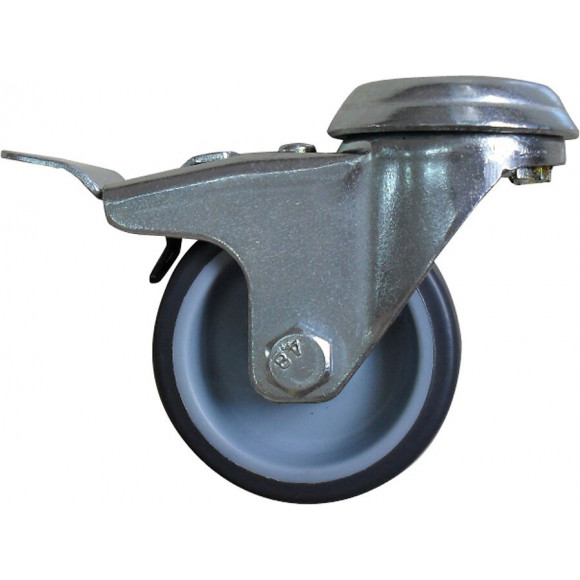 Roulette pivotante à frein diamètre 50mm charge 40kg