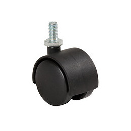 Roulette pivotante à tige filetée charge 35kg