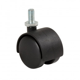 Roulette pivotante à tige filetée charge 35kg