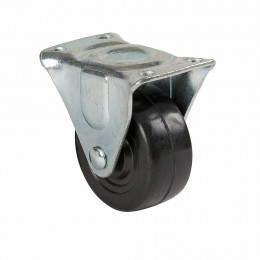 Roulette fixe avec platine fixe charge 35kg