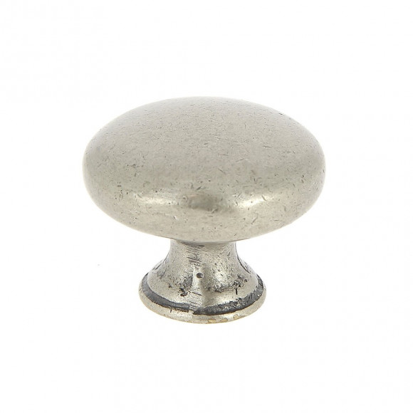 Bouton anglais plein diamètre 40mm laiton vieux fer