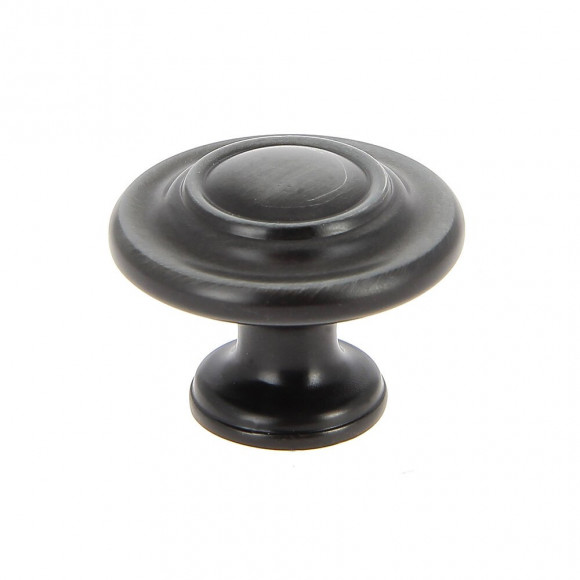 Lot 6 boutons rustique diam 33mm aluminium vieux fer