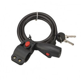 Antivol câble acier gaine diamètre 8mm longueur 1.50m