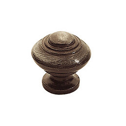 Bouton régence diamètre 30mm zamak laitonné vieilli