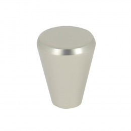Bouton cône diamètre 20mm hauteur 24mm alum nickel velours
