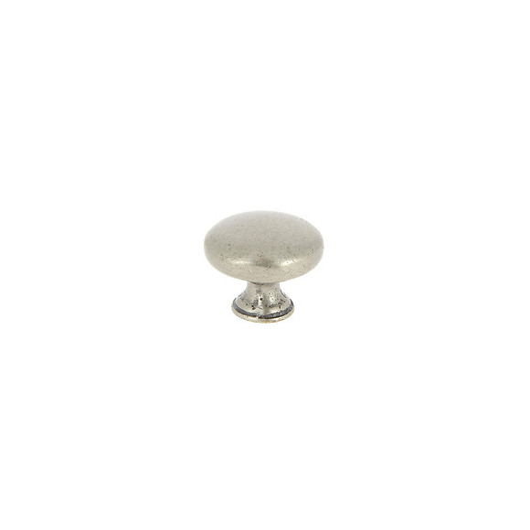 Bouton anglais plein diamètre 40mm laiton vieux fer