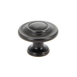 Bouton rustique diamètre 33mm aluminium vieux fer