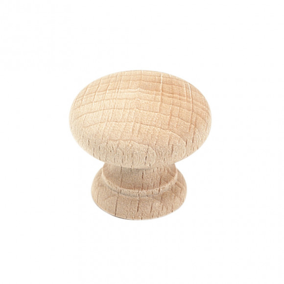 Bouton univers diamètre 35mm hêtre bois brut