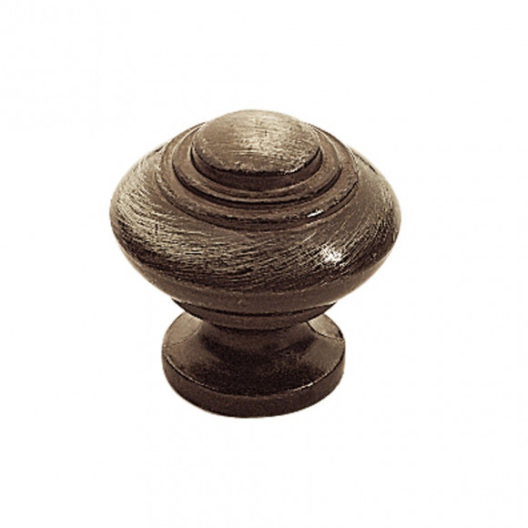 Bouton régence diamètre 30mm zamak laitonné vieilli