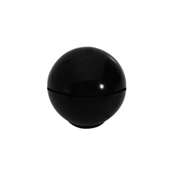 Bouton boule diamètre 30mm plastique noir
