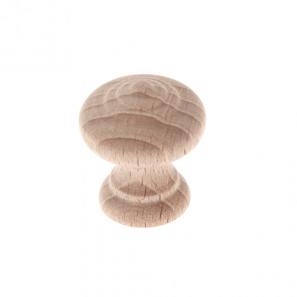 Bouton rustique diamètre 25mm hêtre bois brut