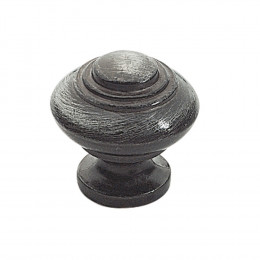 Bouton régence diamètre 30mm zamak vieux fer