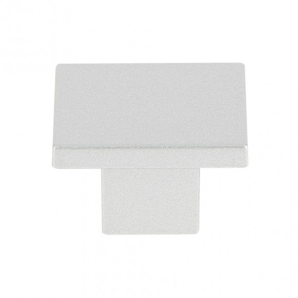 Bouton carré 30mm plastique alu naturel