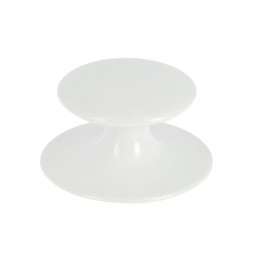 Bouton adhésif diamètre 30mm zamak blanc