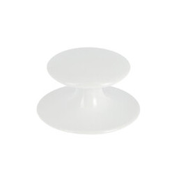 Bouton adhésif diamètre 30mm zamak blanc