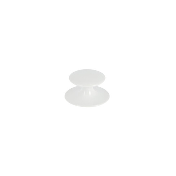 Bouton adhésif diamètre 30mm zamak blanc