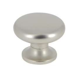 Bouton champignon diamètre 34mm aluminium nickel velours