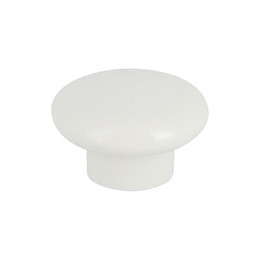 Bouton rond diamètre 40mm plastique blanc