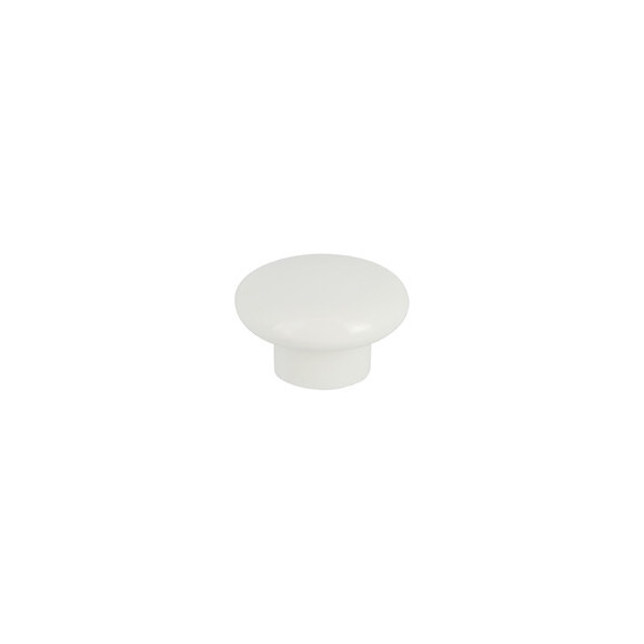 Bouton rond diamètre 40mm plastique blanc