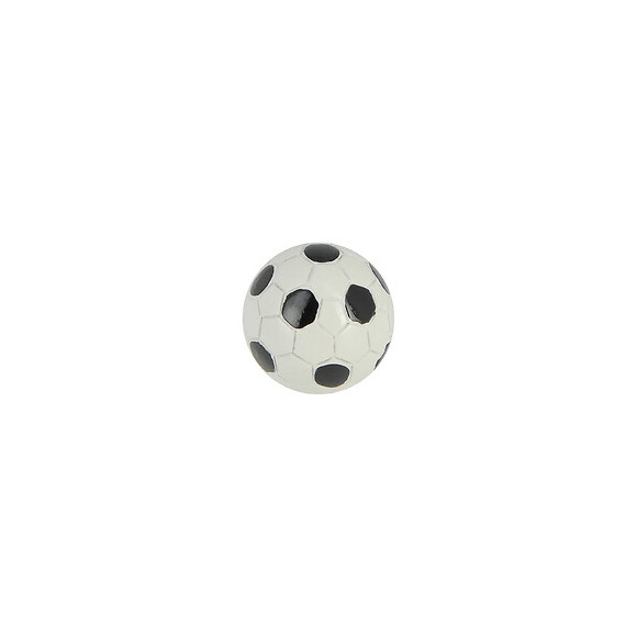 Bouton ballon foot diamètre 38mm résine blanc/noir