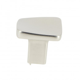 Bouton vague 30x30mm aluminium nickel velours