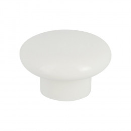 Bouton rond diamètre 40mm plastique blanc