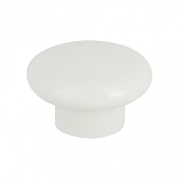 Bouton rond diamètre 40mm plastique blanc