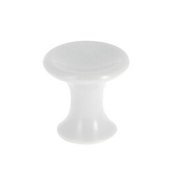 Bouton cuvette diamètre 25mm plastique blanc