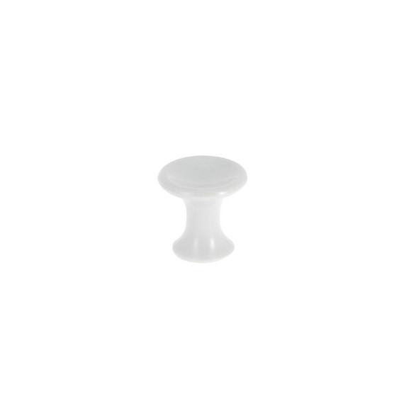 Bouton cuvette diamètre 25mm plastique blanc