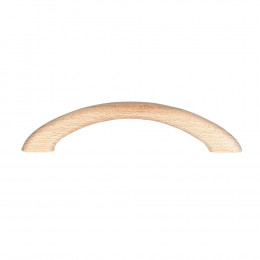 Poignée anse entraxe 96mm hêtre bois brut